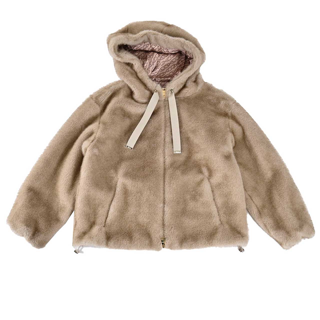 ヘルノ HERNO フード付きブルゾン GI000318D 12739 1985 ベージュ レディース