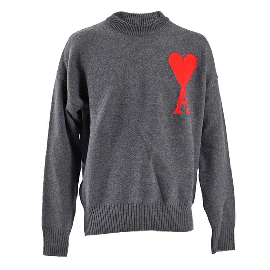 アミ AMI セーター UKS002.018 067 グレー メンズ