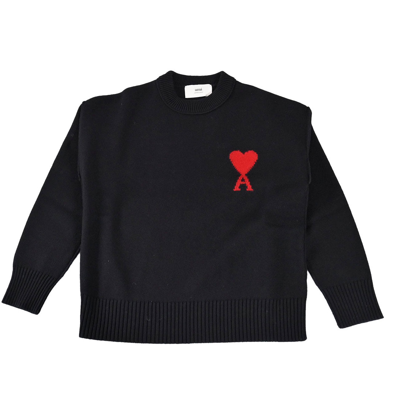 アミ AMI セーター UKS838.018 009 ブラック メンズ