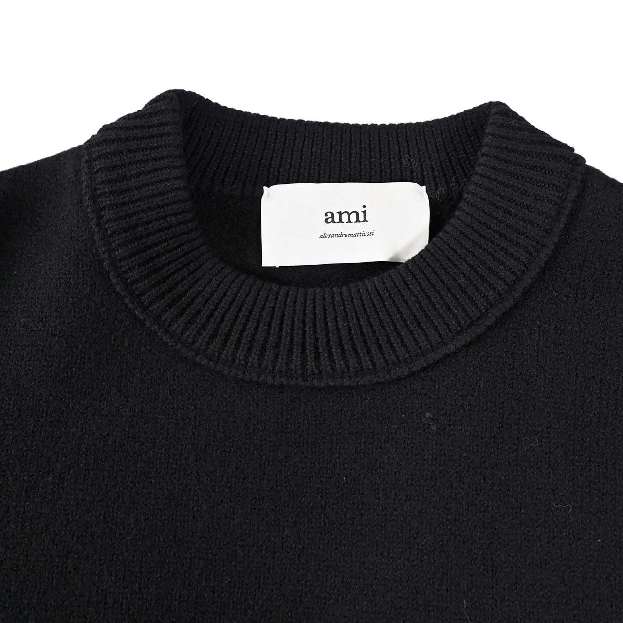 アミ AMI セーター UKS838.018 009 ブラック メンズ