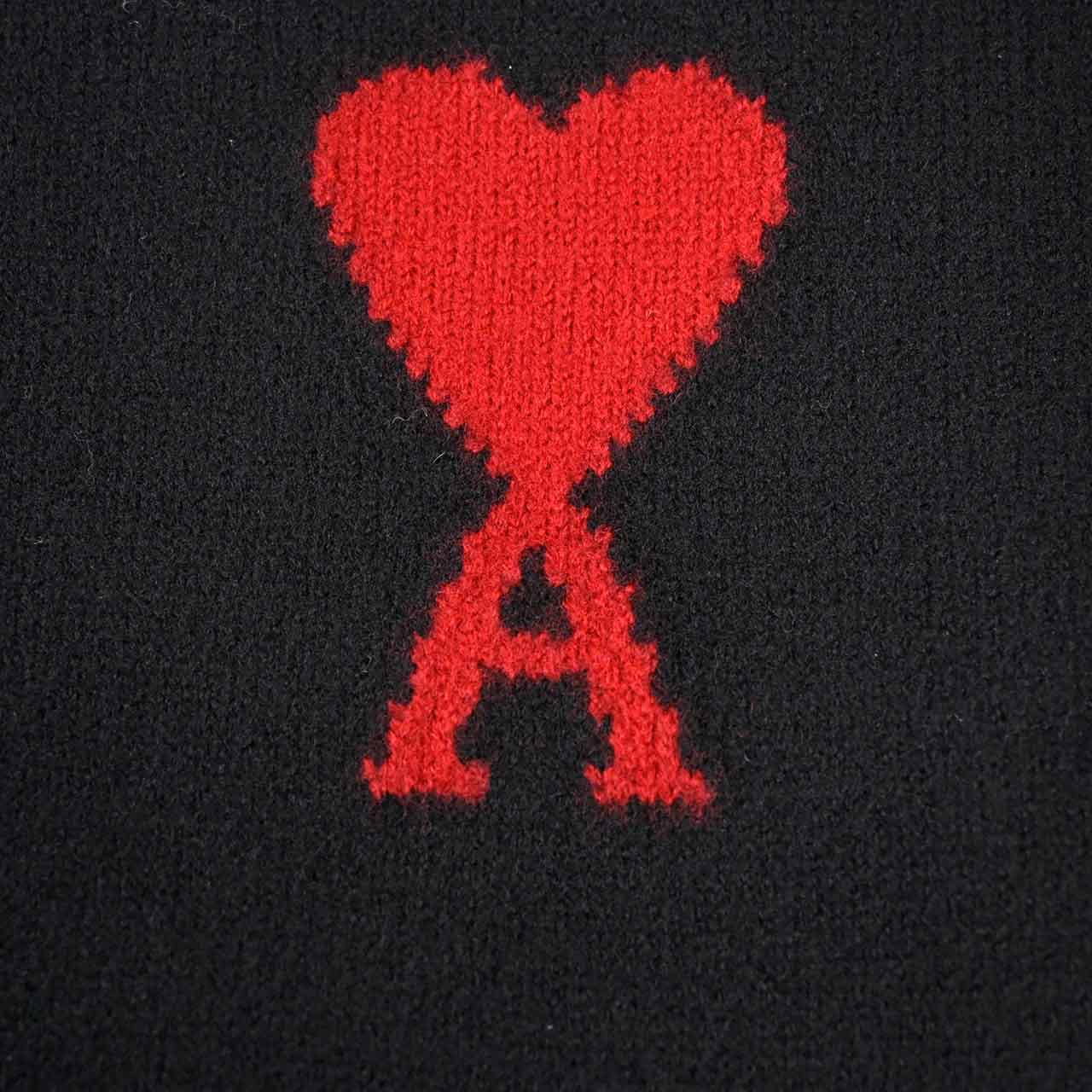 アミ AMI セーター UKS838.018 009 ブラック メンズ