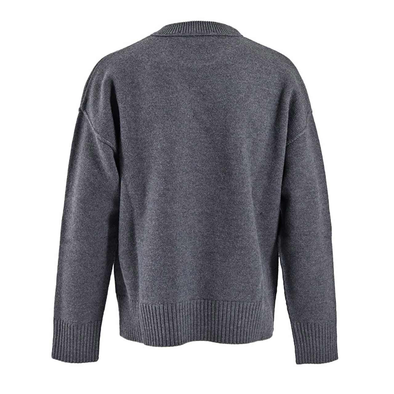 アミ AMI セーター UKS838.018 084 グレー メンズ