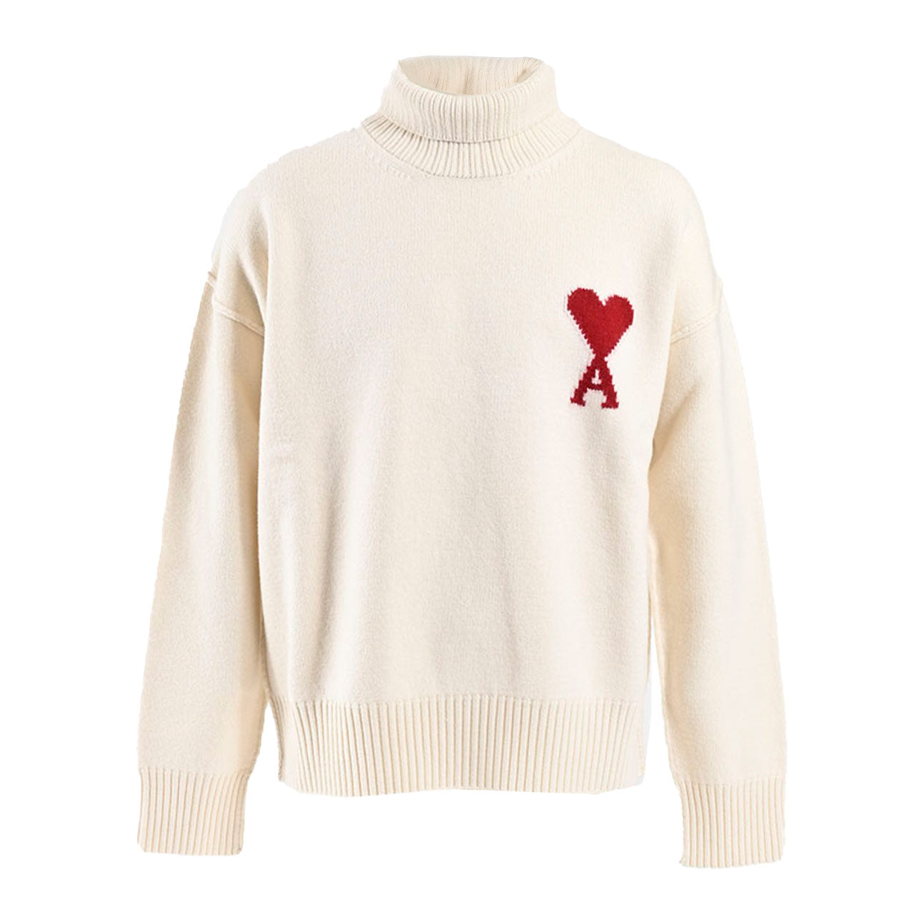 アミ AMI ハイネックセーター UKS839.018 154 ホワイト メンズ