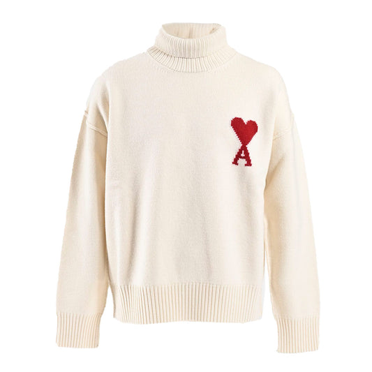 アミ AMI ハイネックセーター UKS839.018 154 ホワイト メンズ