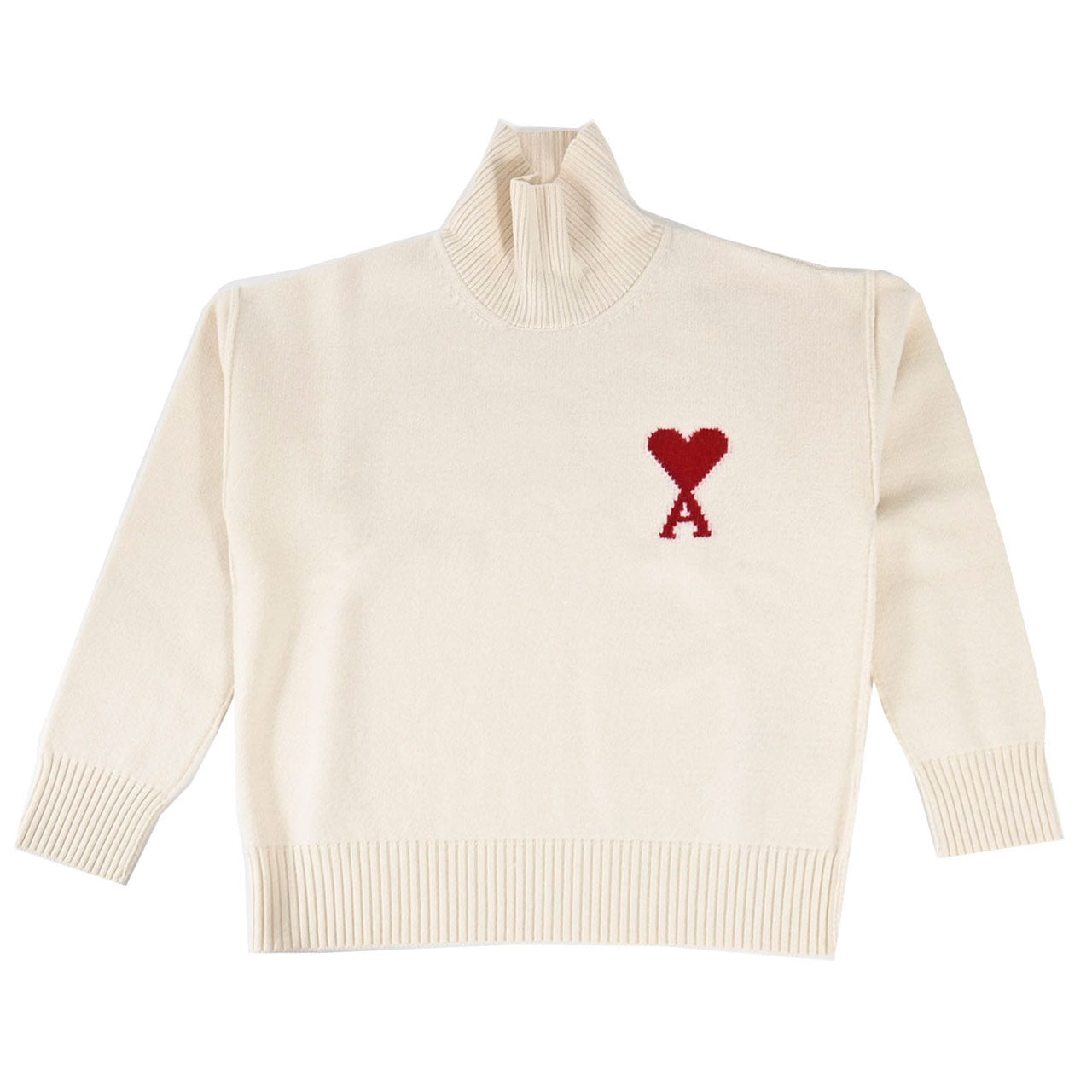 アミ AMI ハイネックセーター UKS839.018 154 ホワイト メンズ