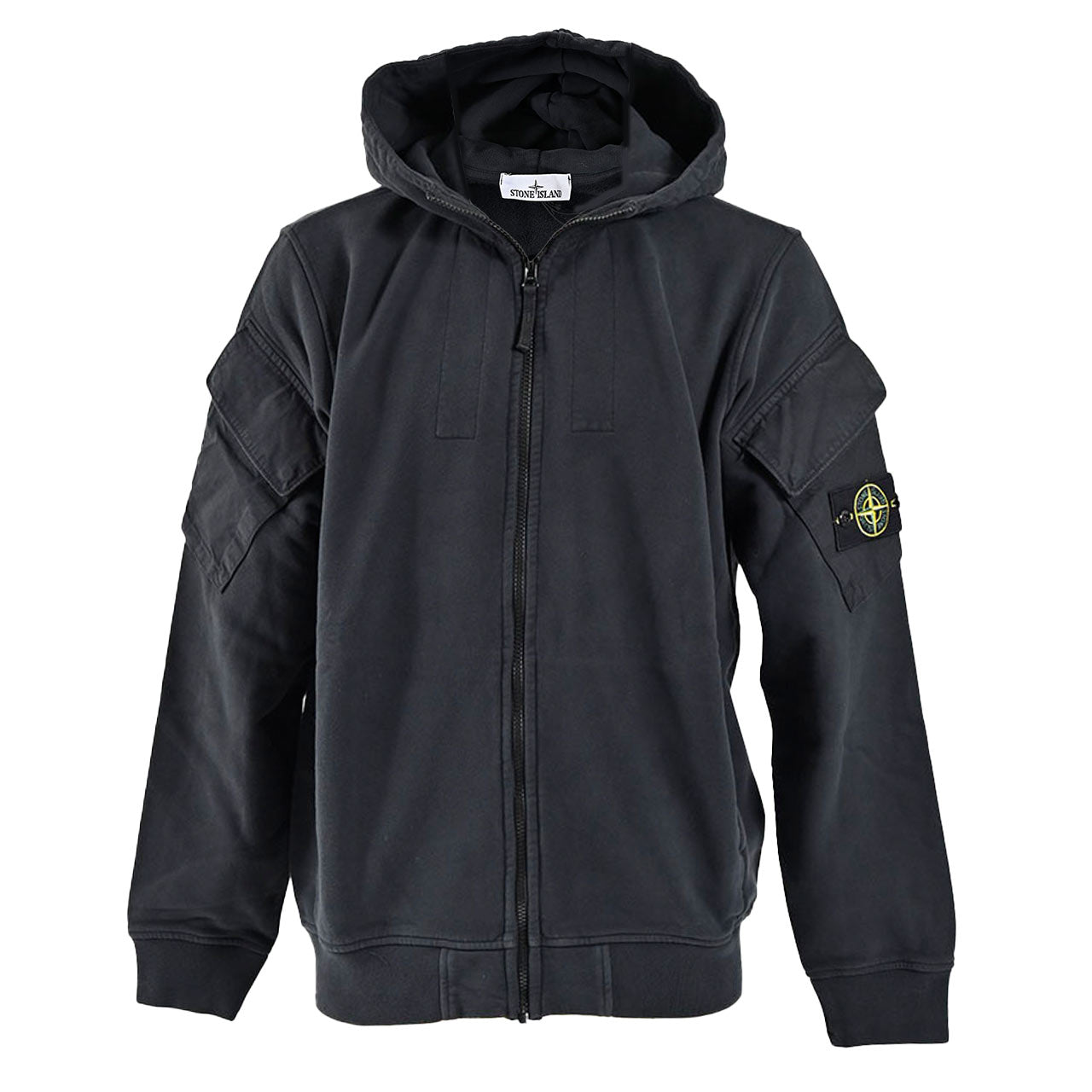 ストーン アイランド STONE ISLAND ジップアップパーカー K2S15 6100009 S0A20 V0029 ブラック メンズ