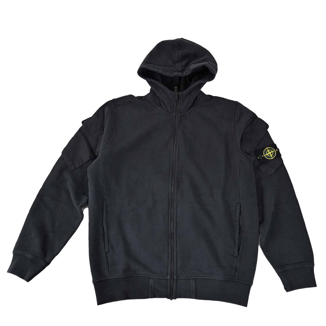 ストーン アイランド STONE ISLAND ジップアップパーカー K2S15 6100009 S0A20 V0029 ブラック メンズ