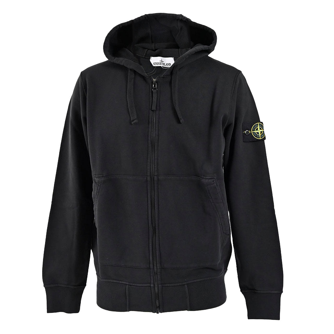 ストーン アイランド STONE ISLAND ジップアップパーカー K2S15 6100061 S0051 V0029 ブラック メンズ