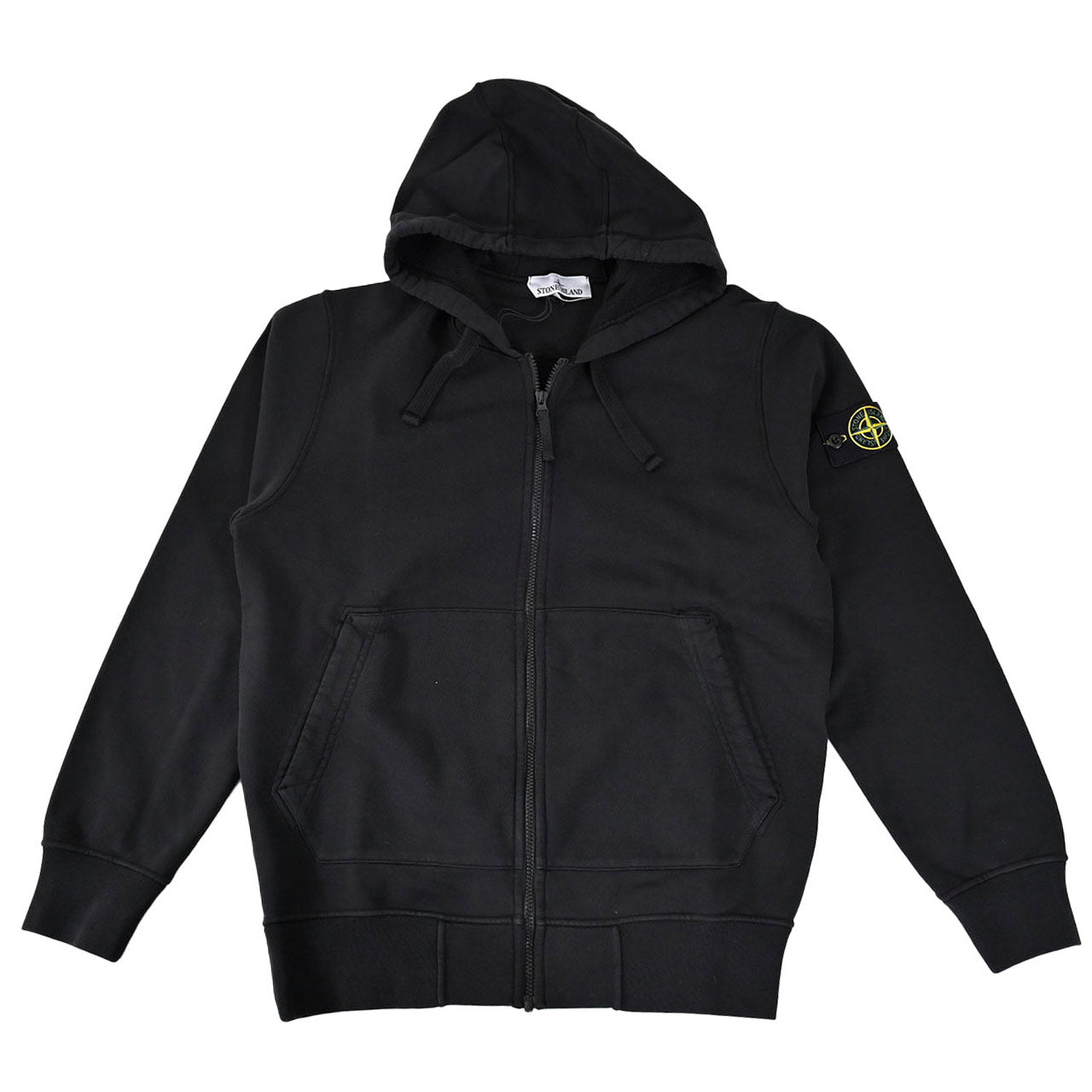 ストーン アイランド STONE ISLAND ジップアップパーカー K2S15 6100061 S0051 V0029 ブラック メンズ
