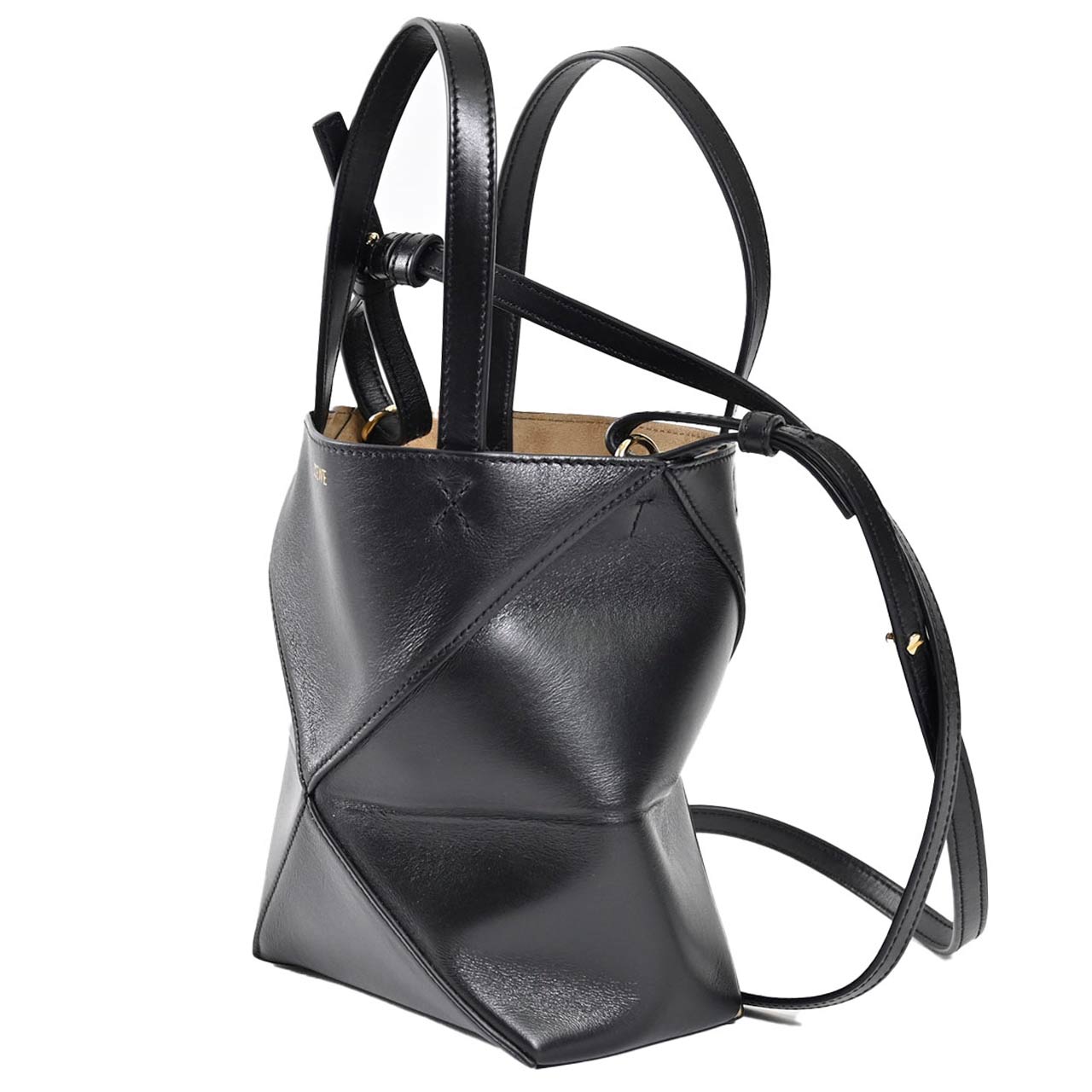 ロエベ LOEWE 2WAYバッグ PUZZLE FOLD TOTE MINI A657V25X01 1100 ブラック レディース