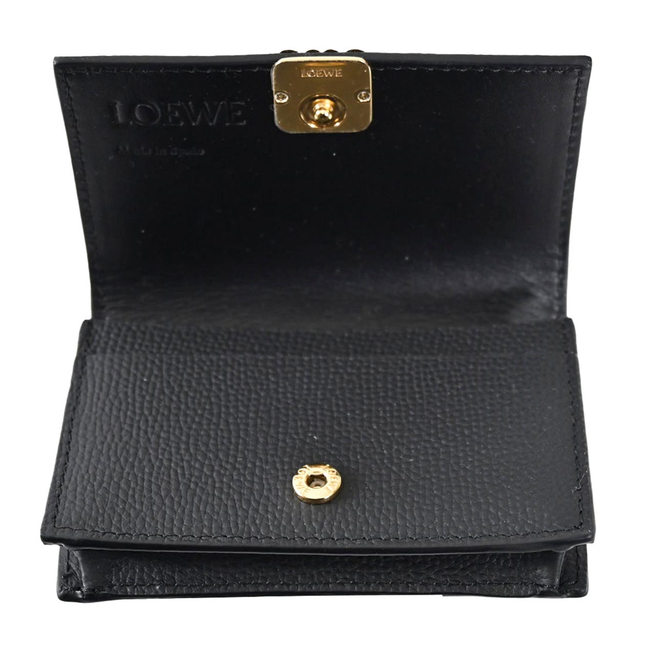 ロエベ LOEWE 名刺入れ ANAGRAM CARDHOLDER C821M97X08 1206 ブラック レディース