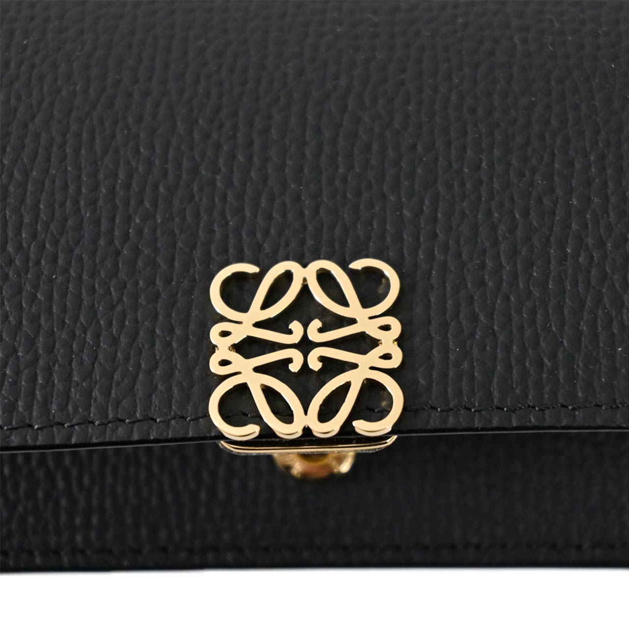 ロエベ LOEWE 名刺入れ ANAGRAM CARDHOLDER C821M97X08 1206 ブラック レディース