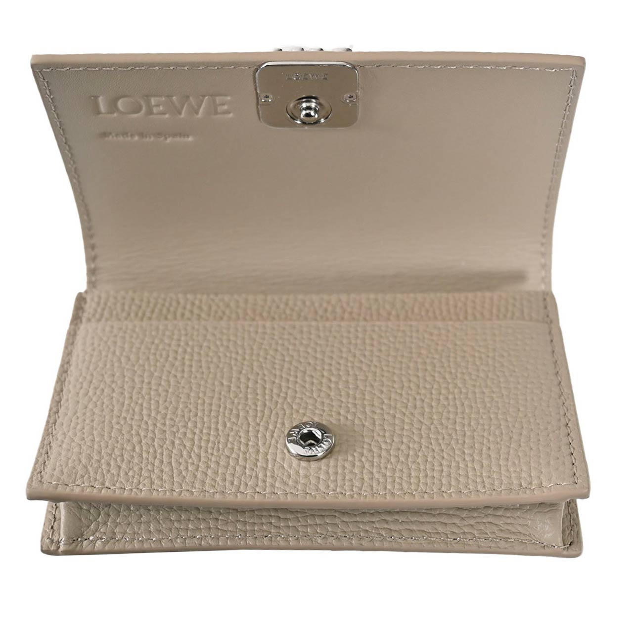 ロエベ LOEWE 名刺入れ ANAGRAM CARDHOLDER C821M97X08 5541 ベージュ レディース