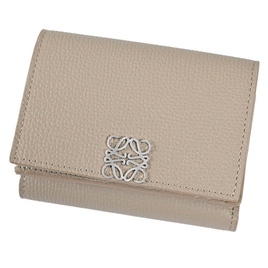 ロエベ LOEWE 三つ折り財布 ANAGRAM TRIFOLD C821TR2X16 5541 ベージュ レディース