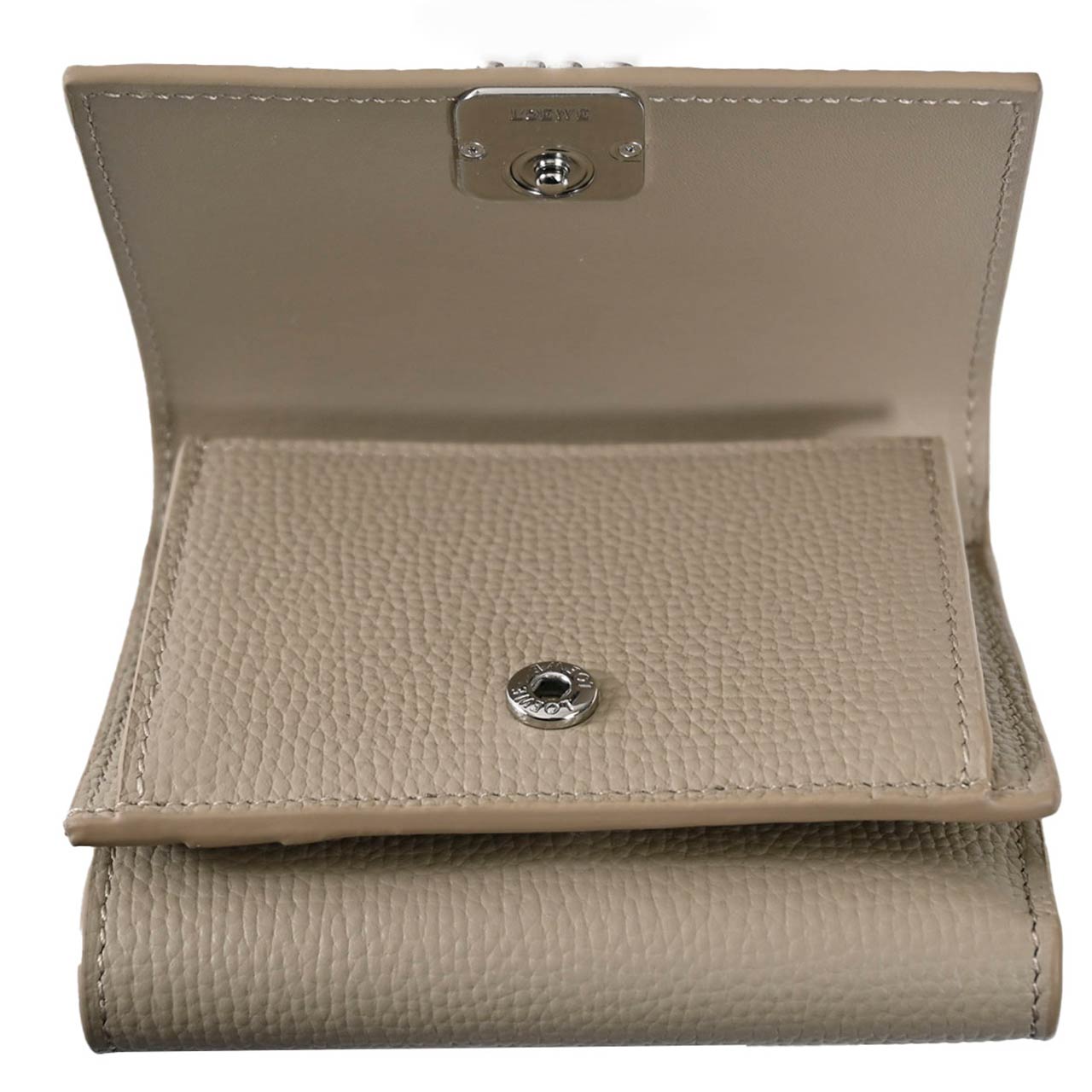 ロエベ LOEWE 三つ折り財布 ANAGRAM TRIFOLD C821TR2X16 5541 ベージュ レディース