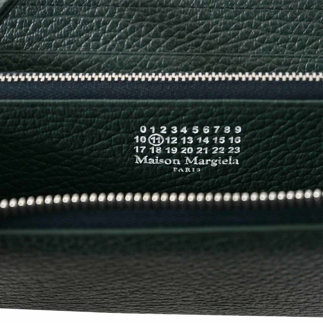 メゾン マルジェラ Maison Margiela ラウンドファスナー長財布 S56UI0110 P4455 T7162 グリーン レディース