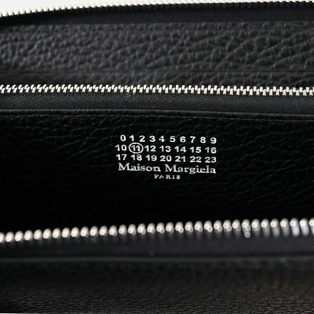 メゾン マルジェラ Maison Margiela ラウンドファスナー長財布 S56UI0110 P4455 T8013 ブラック レディース