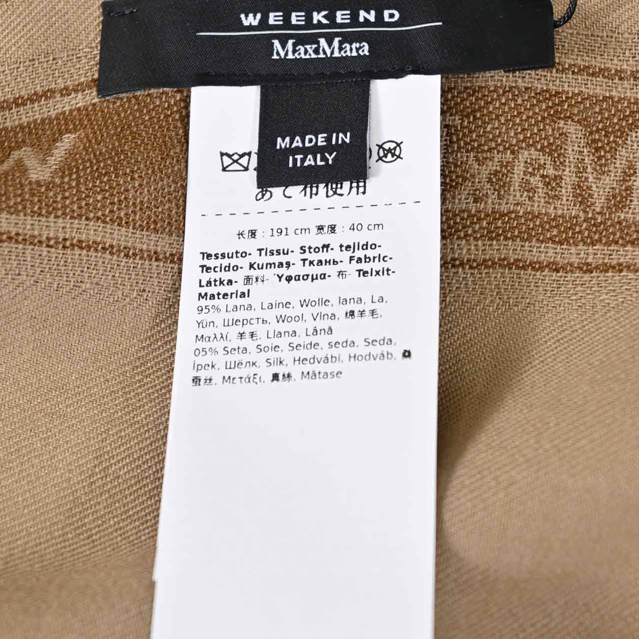 ウィークエンド マックスマーラ WEEKEND MAXMARA ストール BALDI 55410746 002 ベージュ レディース