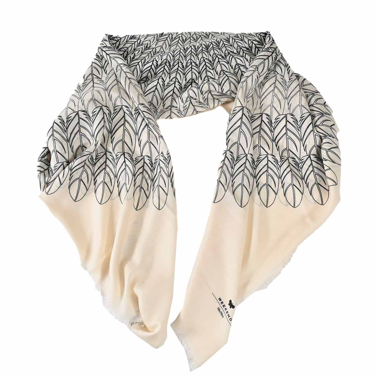 ウィークエンド マックスマーラ WEEKEND MAXMARA スカーフ EDUCATA 55411346 001 クリーム レディース