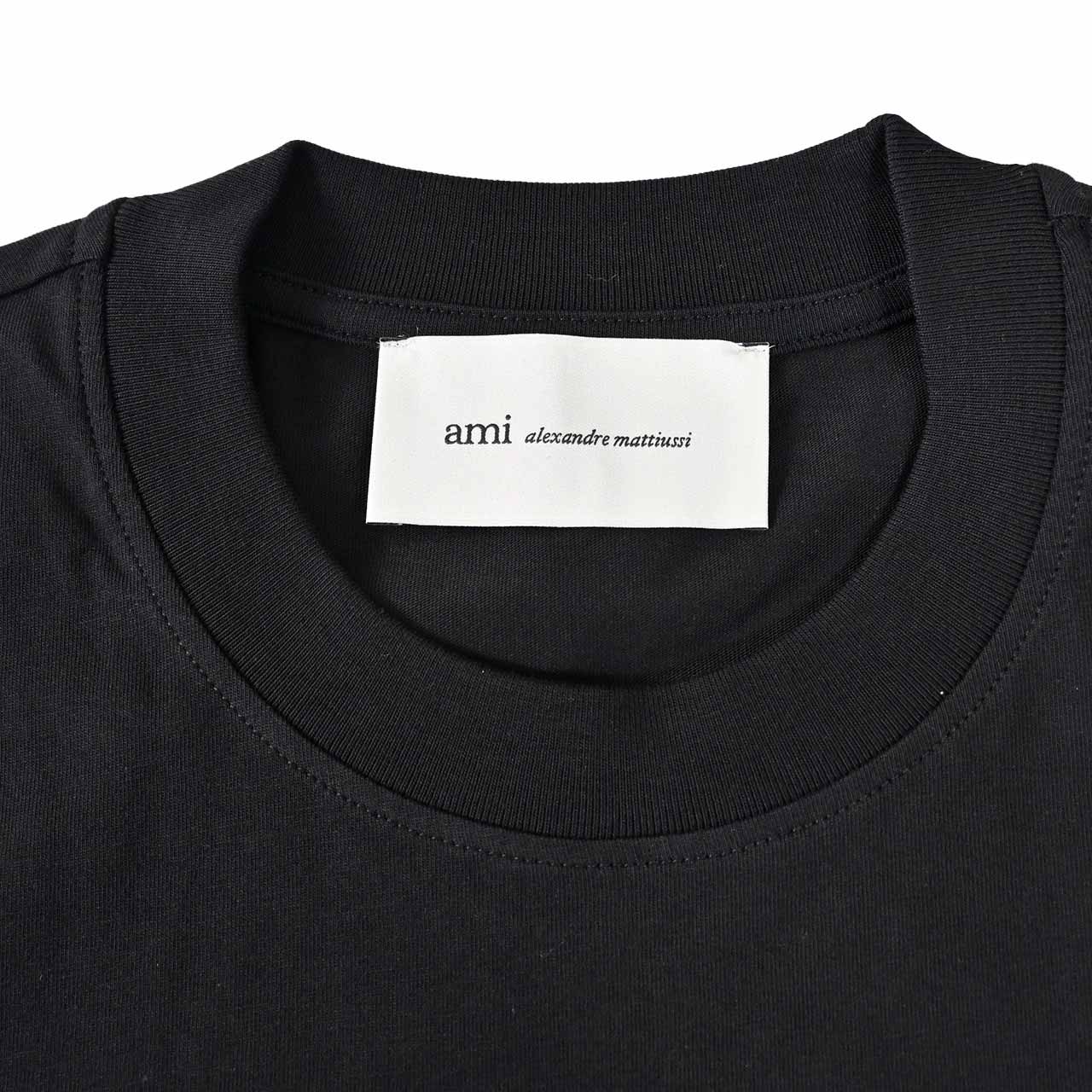 アミ AMI Tシャツ HTS346.724 045 ブラック メンズ