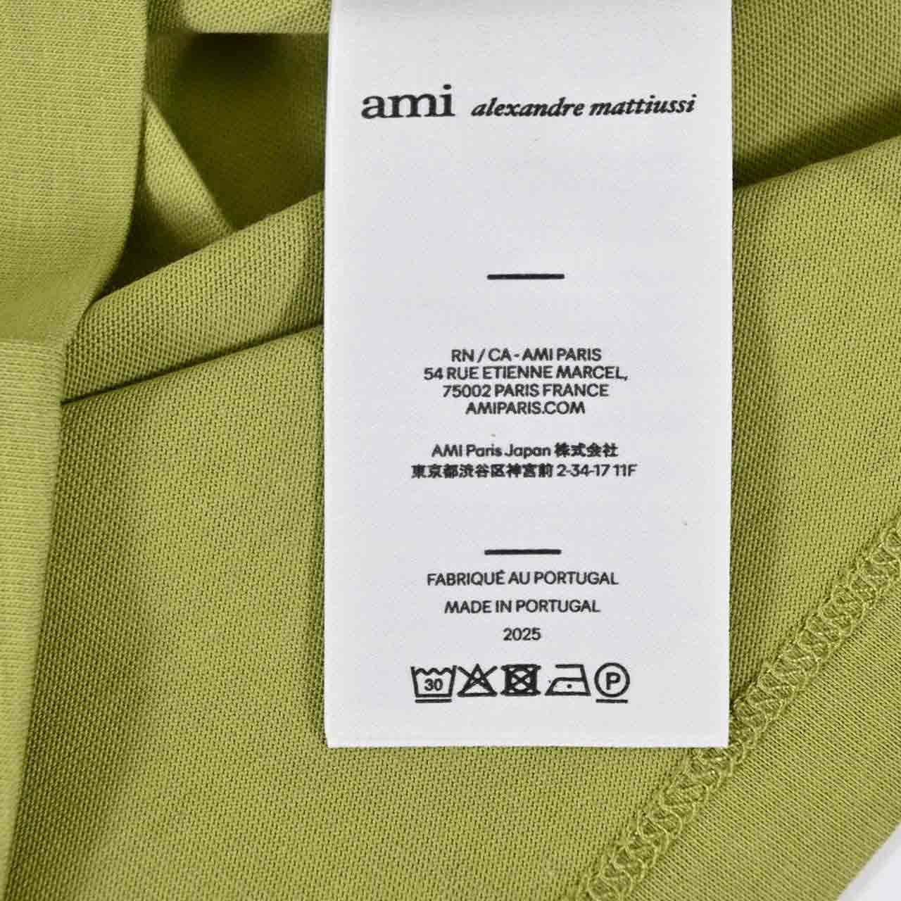 アミ AMI Tシャツ HTS346.724 A035 グリーン メンズ