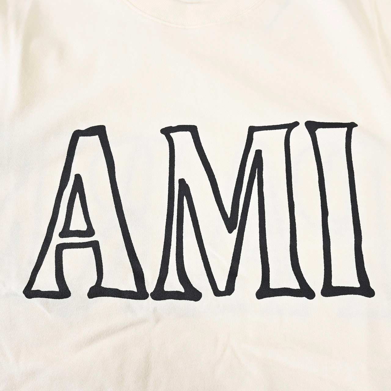 アミ AMI Tシャツ UTS380.726 136 クリーム メンズ