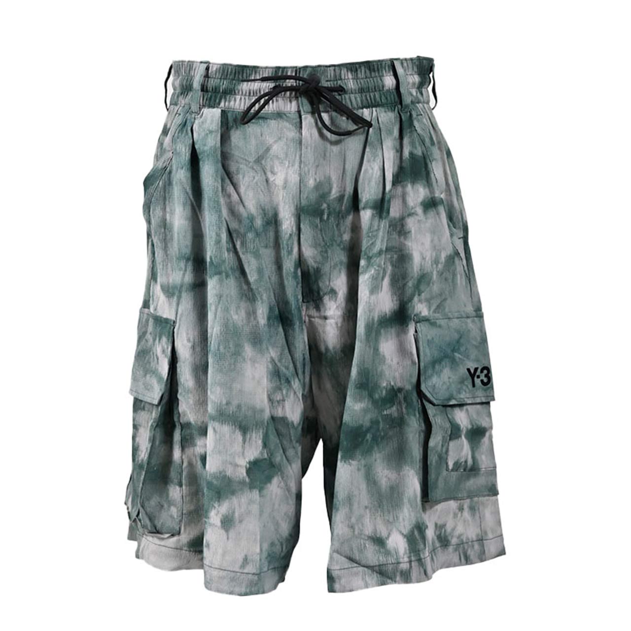 ワイスリー Y-3 ハーフパンツ AOP PLT SHORTS KS5221 グリーン メンズ2026SS 2026年春夏新作