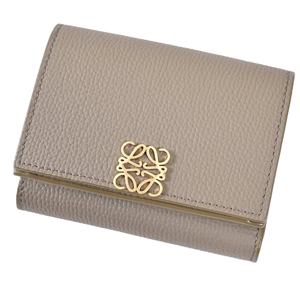 ロエベ LOEWE 三つ折り財布 ANAGRAM TRIFOLD C821TR2X16 3170 グレー レディース