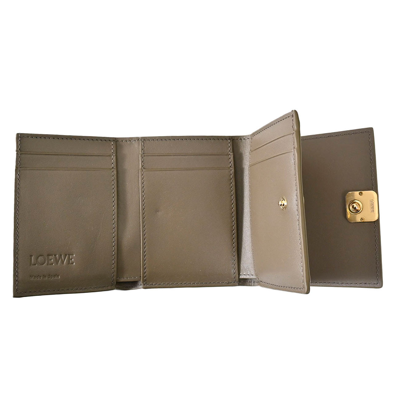 ロエベ LOEWE 三つ折り財布 ANAGRAM TRIFOLD C821TR2X16 3170 グレー レディース