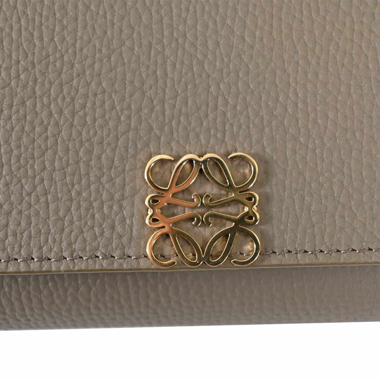 ロエベ LOEWE 三つ折り財布 ANAGRAM TRIFOLD C821TR2X16 3170 グレー レディース