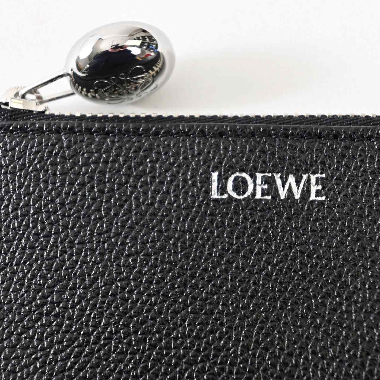 ロエベ LOEWE 小銭入れ PEBBLE COIN CARDHOLDER CANBZ40X03 1100 ブラック レディース