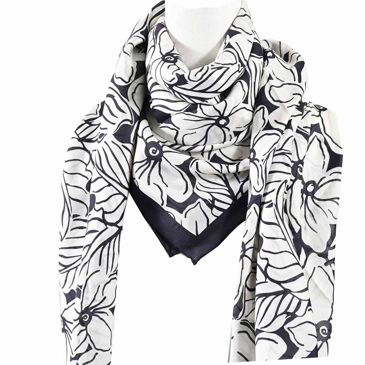 WEEKEND MAXMARA ウィークエンド マックスマーラ ストール SARONG 55410456 001 ネイビー レディース 2026SS 2026年春夏新作  プレゼント