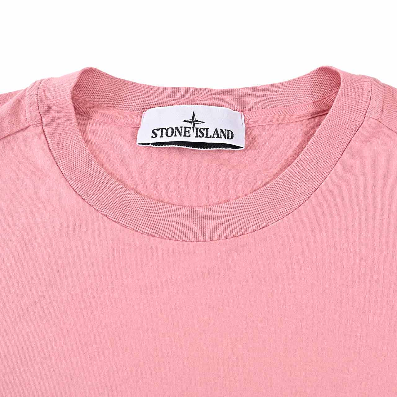 ストーン アイランド STONE ISLAND Tシャツ L1S15 2100027 S0013 V008G ピンク メンズ 【ラスト1点 Mサイズ】