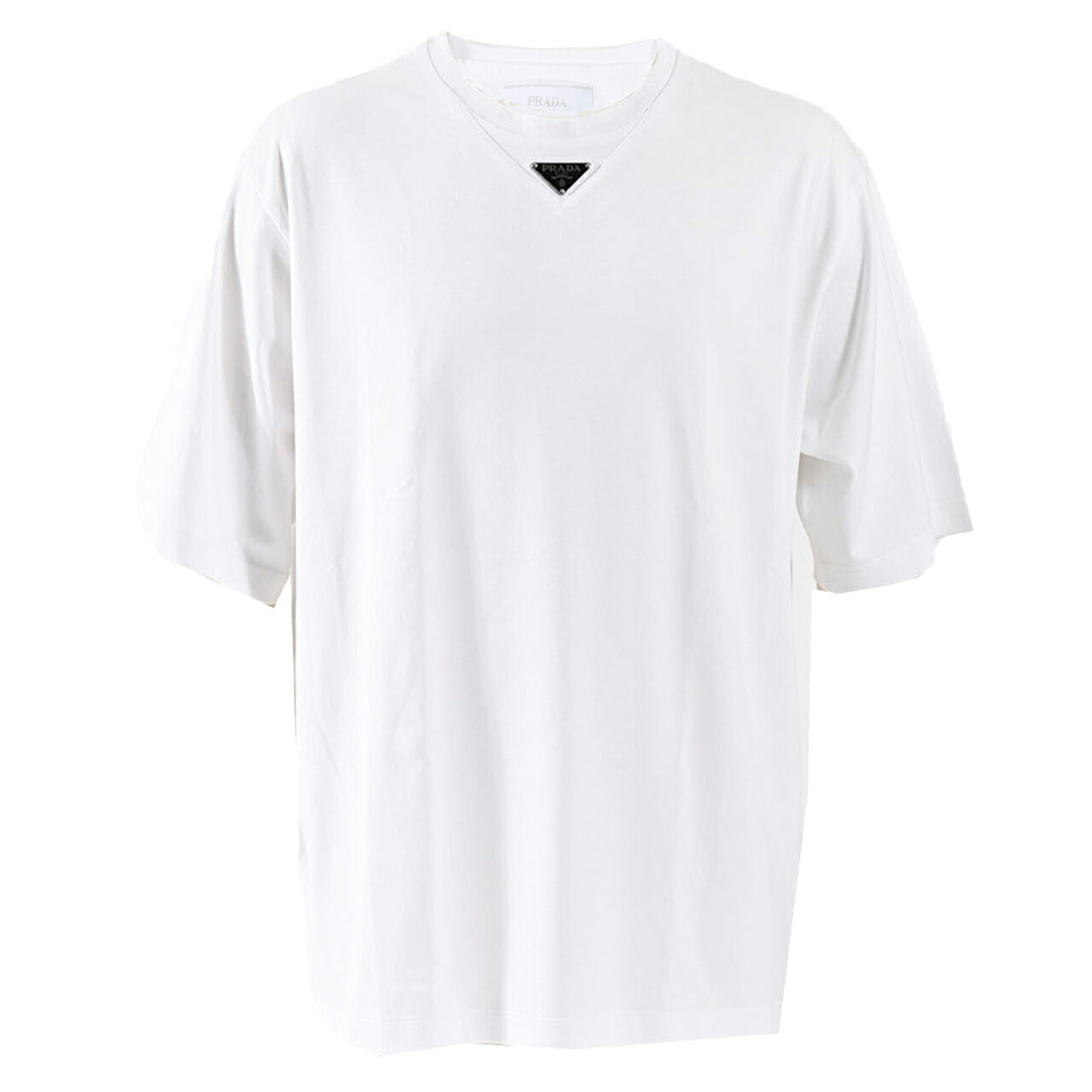 プラダ PRADA Tシャツ UJN861 240 F0009 ホワイト メンズ 【ラスト1点 Mサイズ】