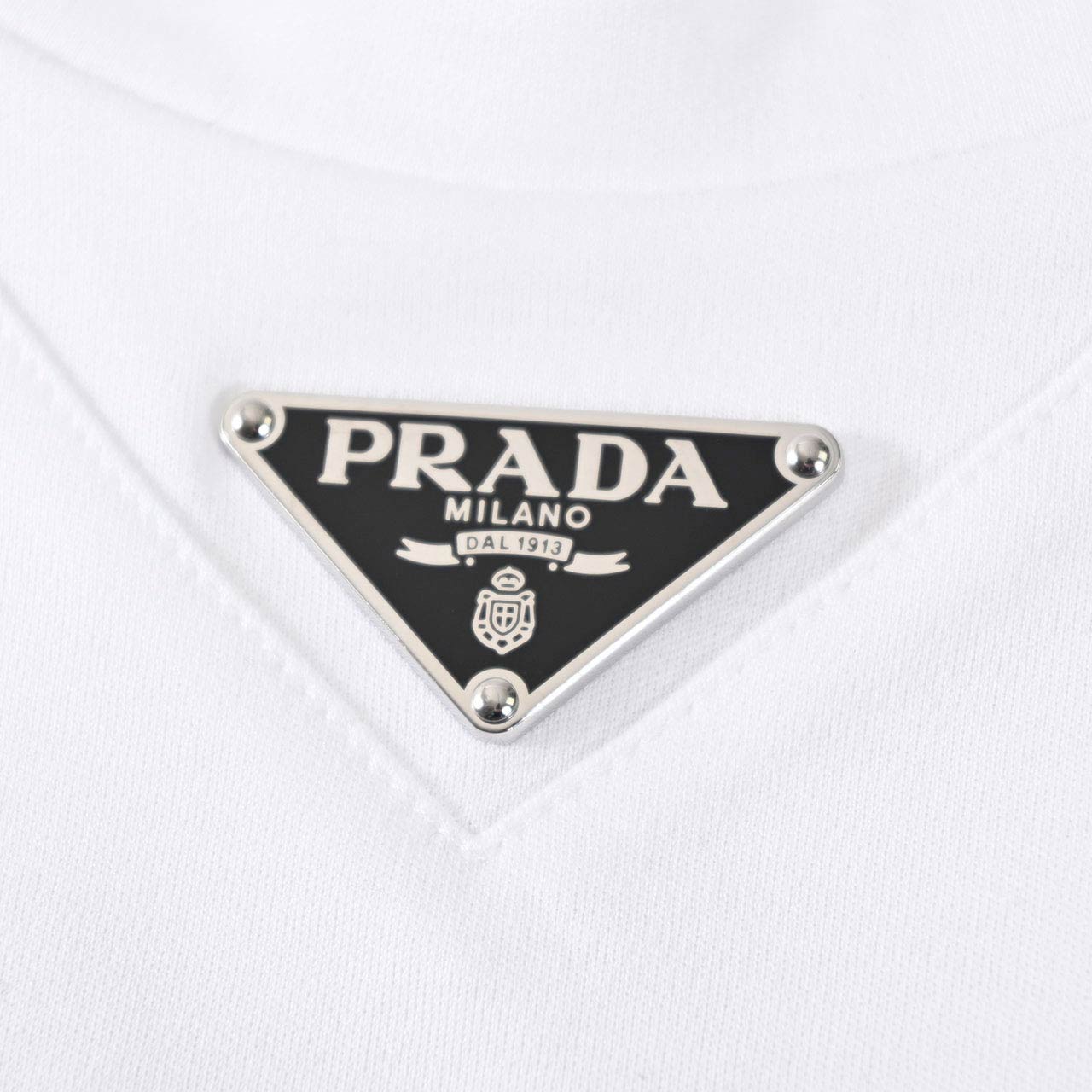 プラダ PRADA Tシャツ UJN861 240 F0009 ホワイト メンズ 【ラスト1点 Mサイズ】