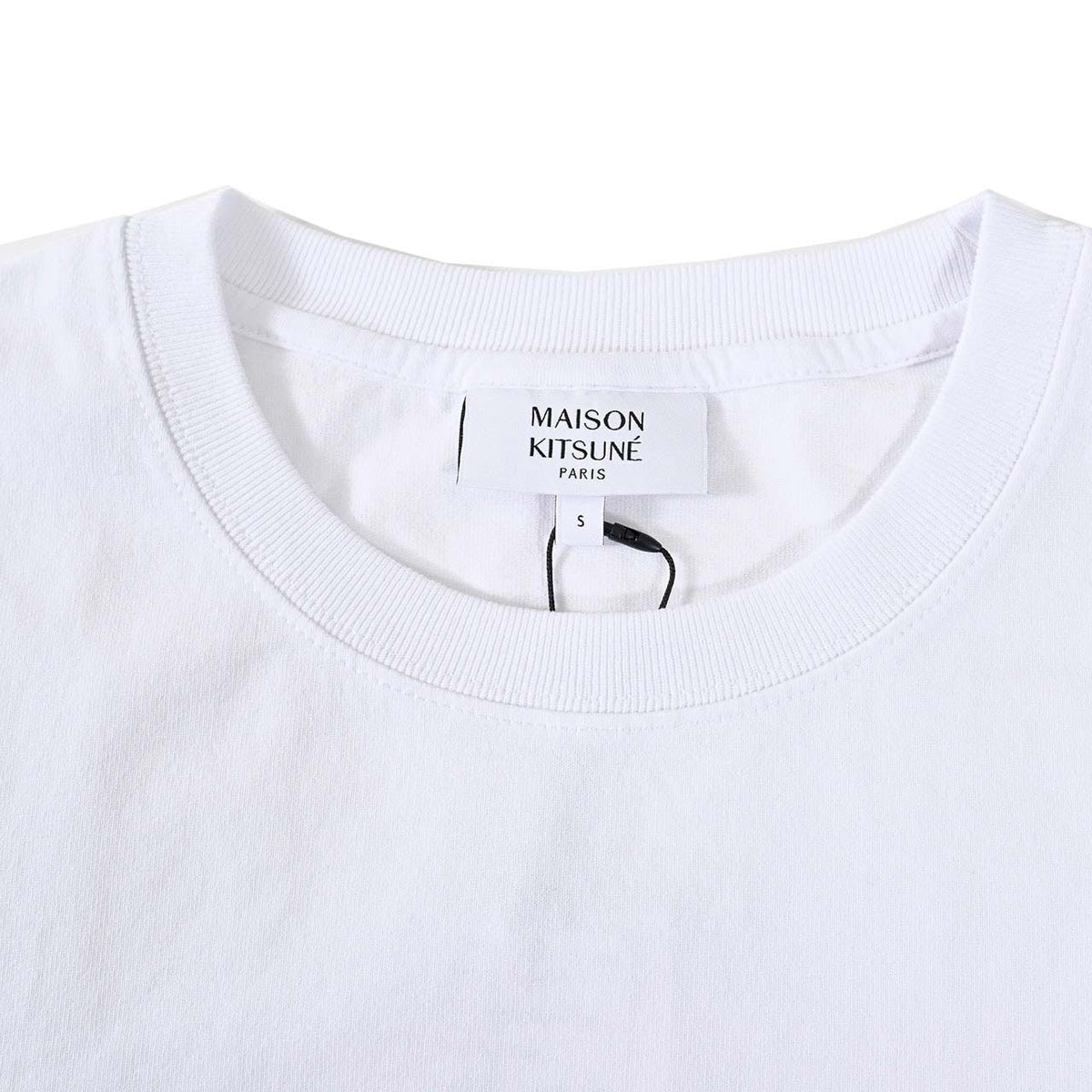 メゾン キツネ MAISON KITSUNE Tシャツ PM00108KJ7025 P100 ホワイト メンズ