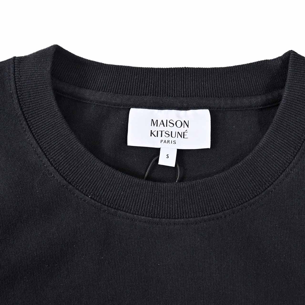 メゾン キツネ MAISON KITSUNE Tシャツ PM00108KJ7025 P199 ブラック メンズ 【HI】