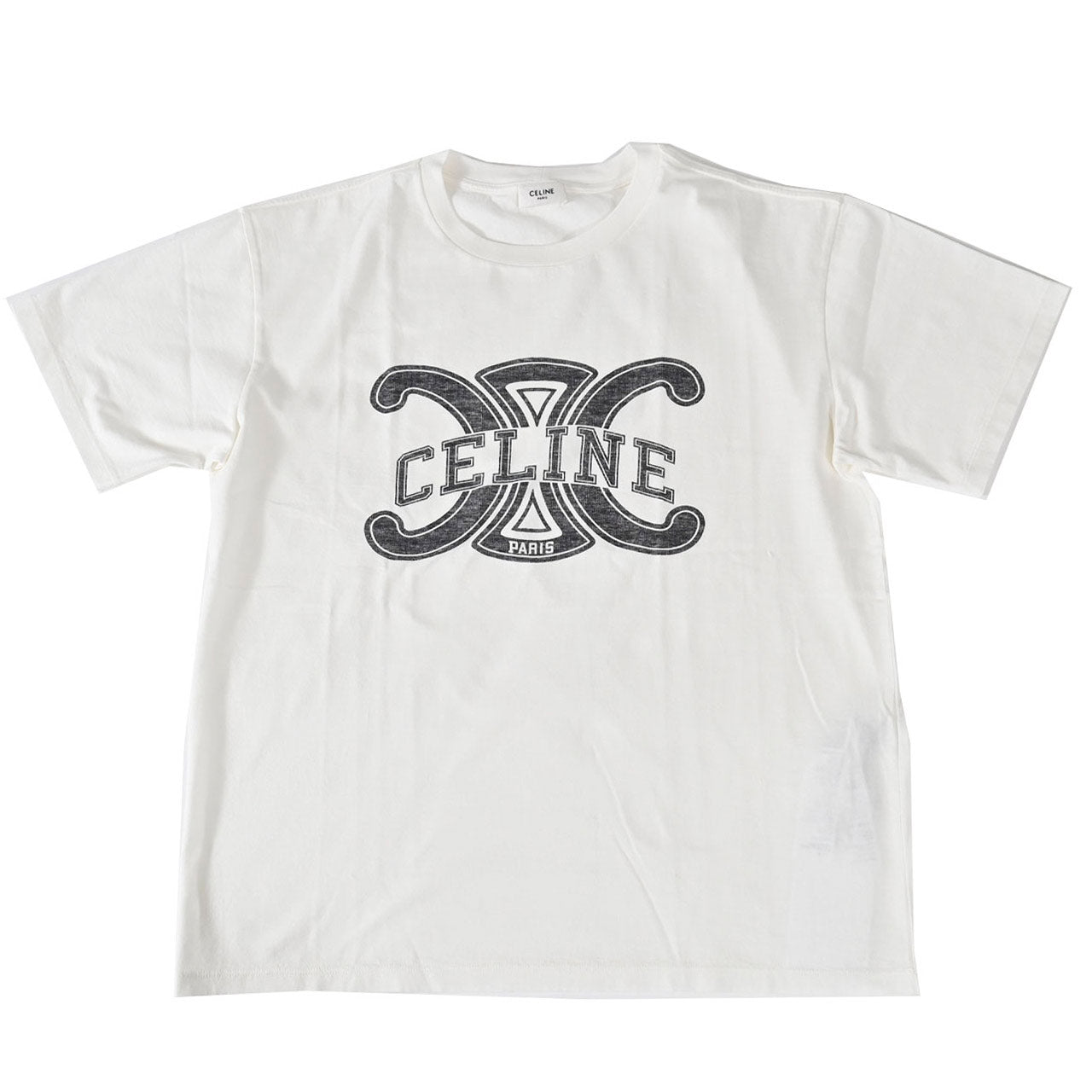 セリーヌ CELINE Tシャツ RX0BO671Q 01OB ホワイト メンズ