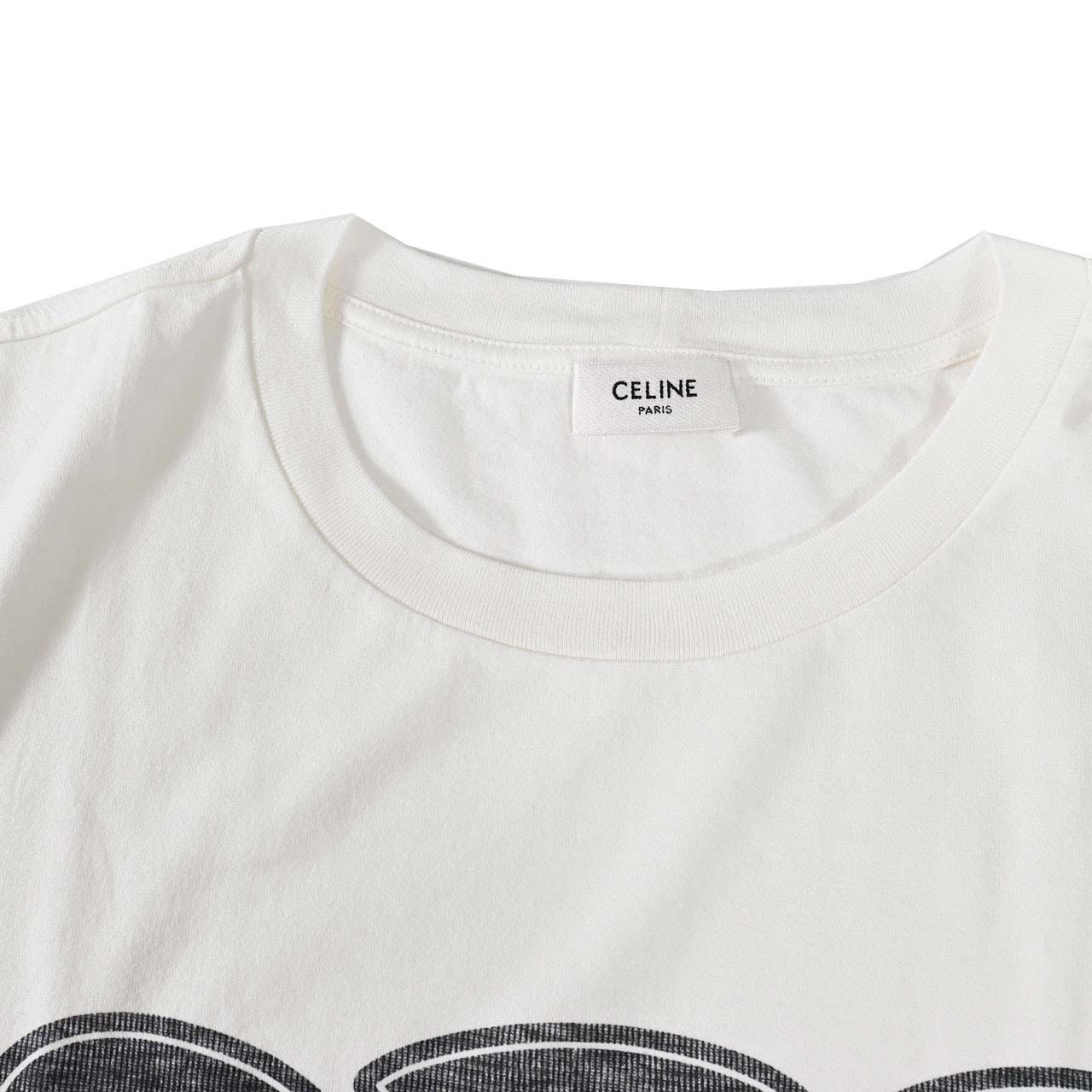 セリーヌ CELINE Tシャツ RX0BO671Q 01OB ホワイト メンズ