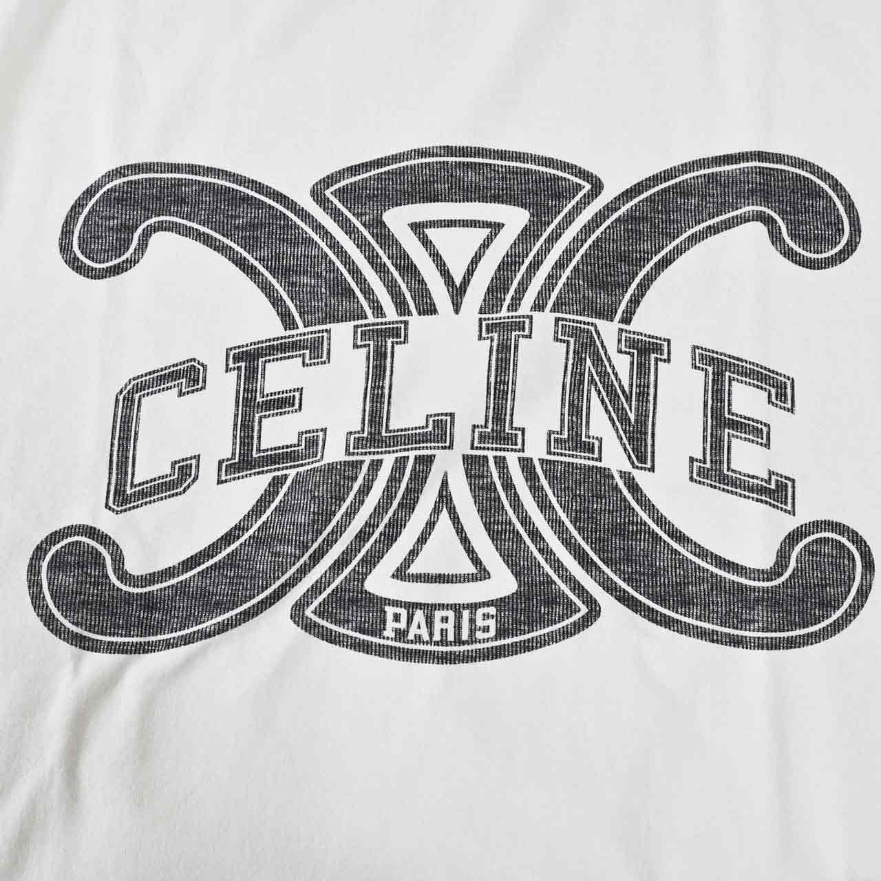 セリーヌ CELINE Tシャツ RX0BO671Q 01OB ホワイト メンズ