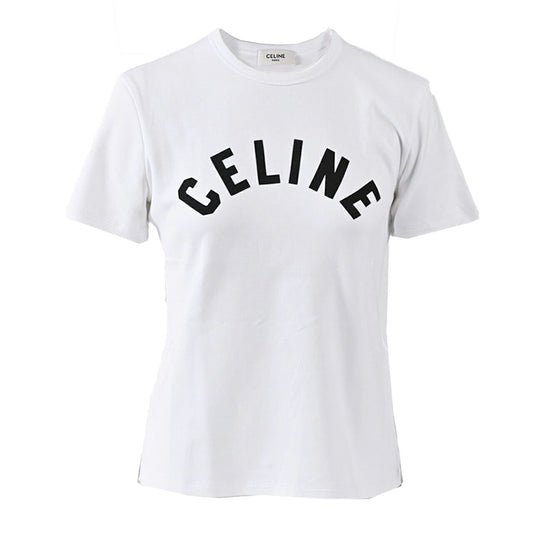 セリーヌ CELINE Tシャツ RX0JK1407 01OB ホワイト レディース