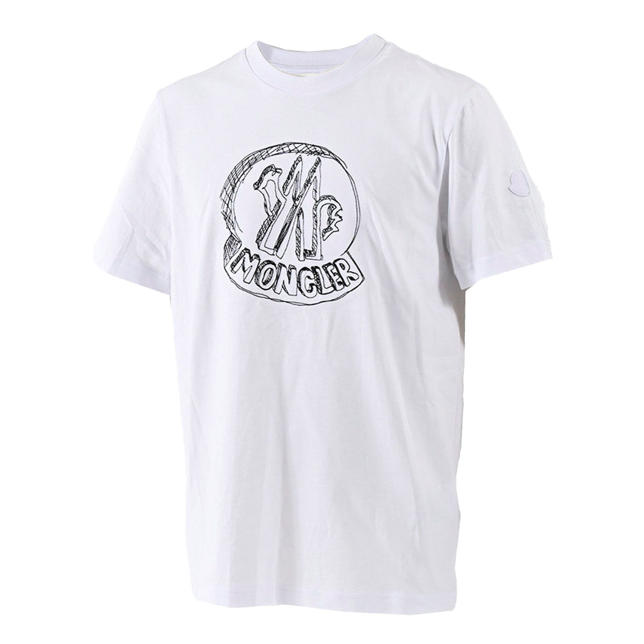モンクレール MONCLER Tシャツ L1091 8C00035 89AUG 00A ホワイト メンズ