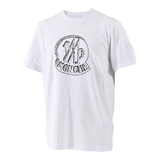 モンクレール MONCLER Tシャツ L1091 8C00035 89AUG 00A ホワイト メンズ