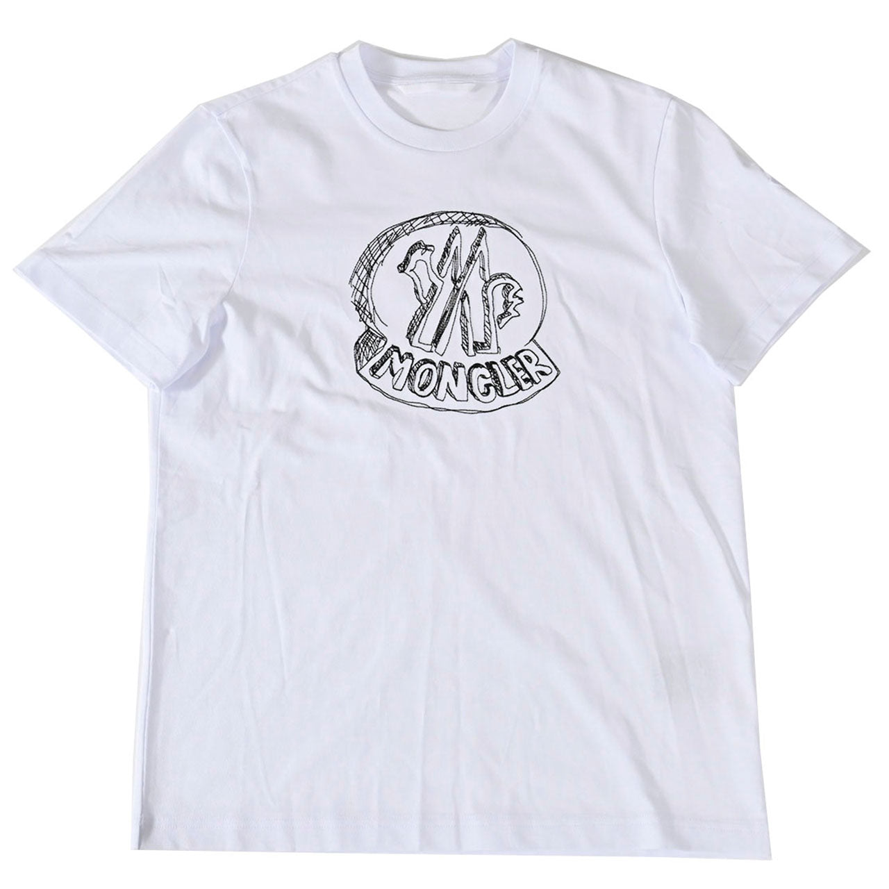 モンクレール MONCLER Tシャツ L1091 8C00035 89AUG 00A ホワイト メンズ