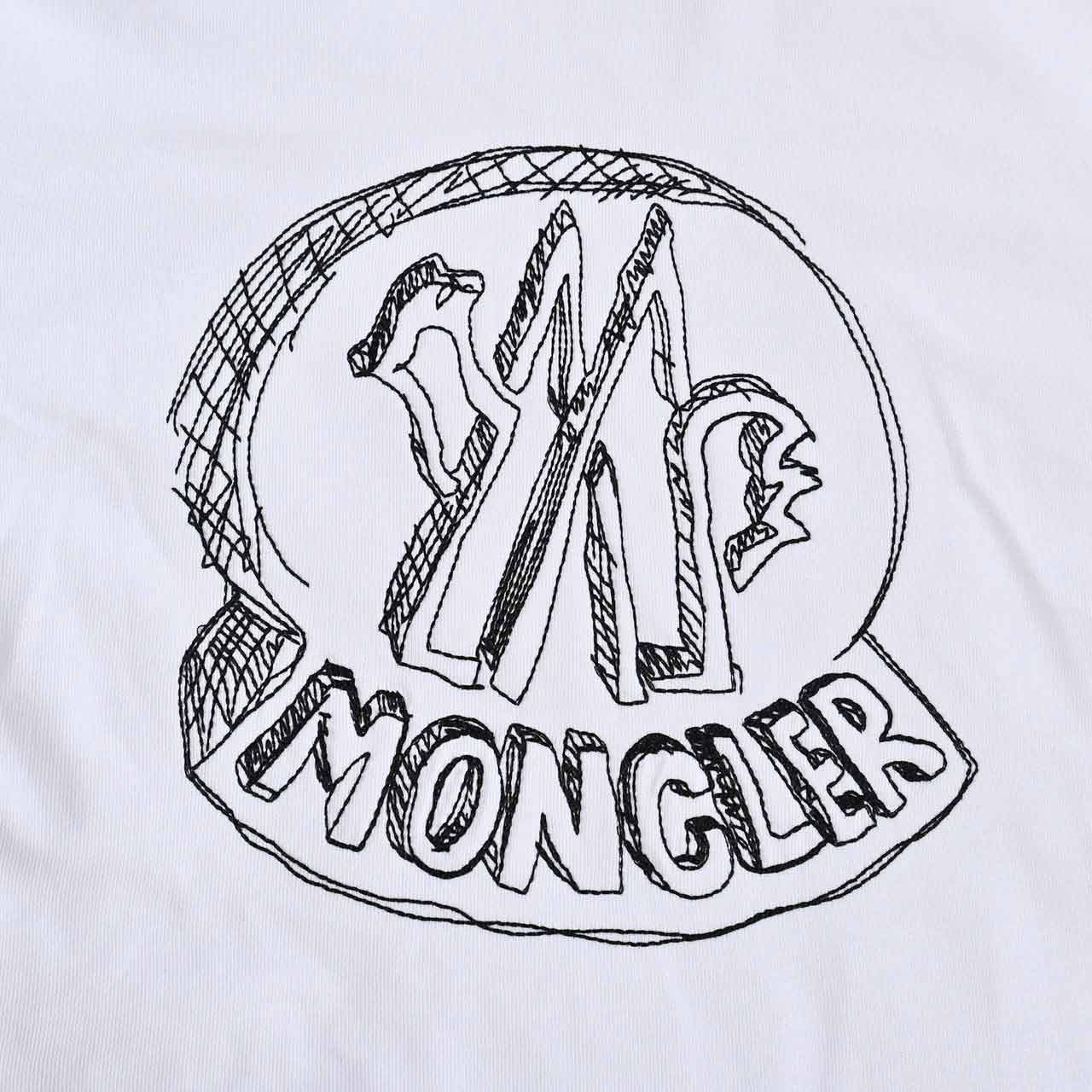 モンクレール MONCLER Tシャツ L1091 8C00035 89AUG 00A ホワイト メンズ