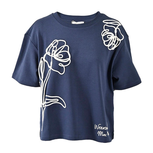 ウィークエンド マックスマーラ WEEKEND MAXMARA Tシャツ SALA 5976051600 007 ネイビー レディース 2026AW 2026年秋冬新作