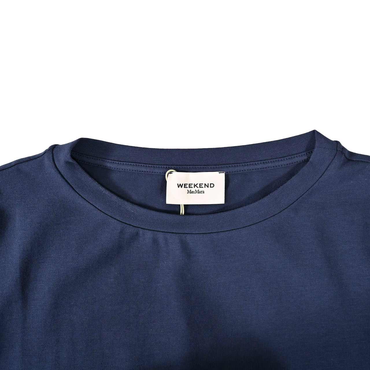 ウィークエンド マックスマーラ WEEKEND MAXMARA Tシャツ MULTIA 5946021600 006 ネイビー レディース 2026AW 2026年秋冬新作