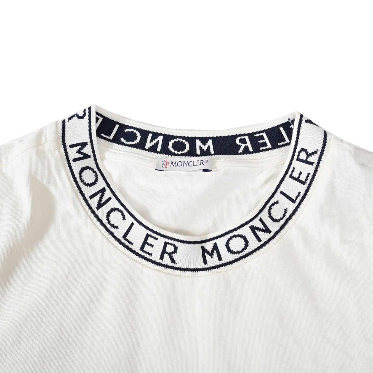 モンクレール MONCLER Tシャツ 8C00012 8390T 001 ホワイト メンズ