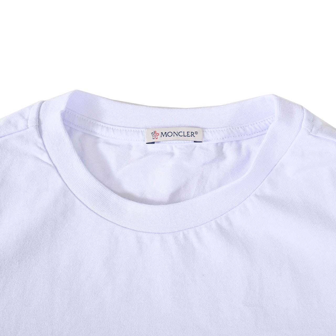 モンクレール MONCLER Tシャツ 8C00046 829H8 001 ホワイト メンズ