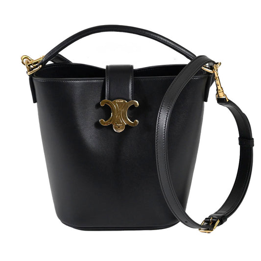 セリーヌ CELINE 2WAYバッグ SMALL BUCKET LOUISE 119173FX9 38NO ブラック レディース